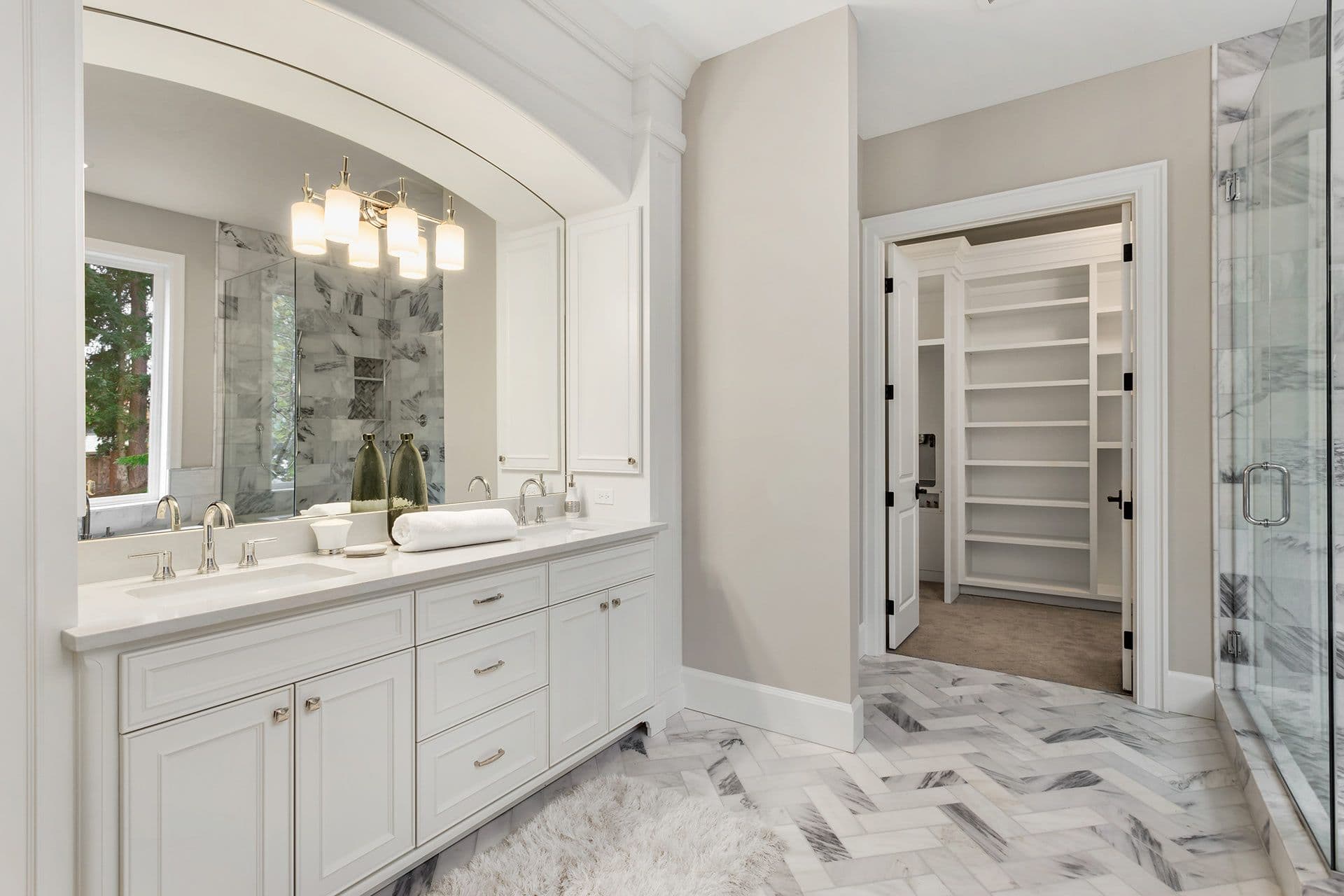 White Bathroom Remodel