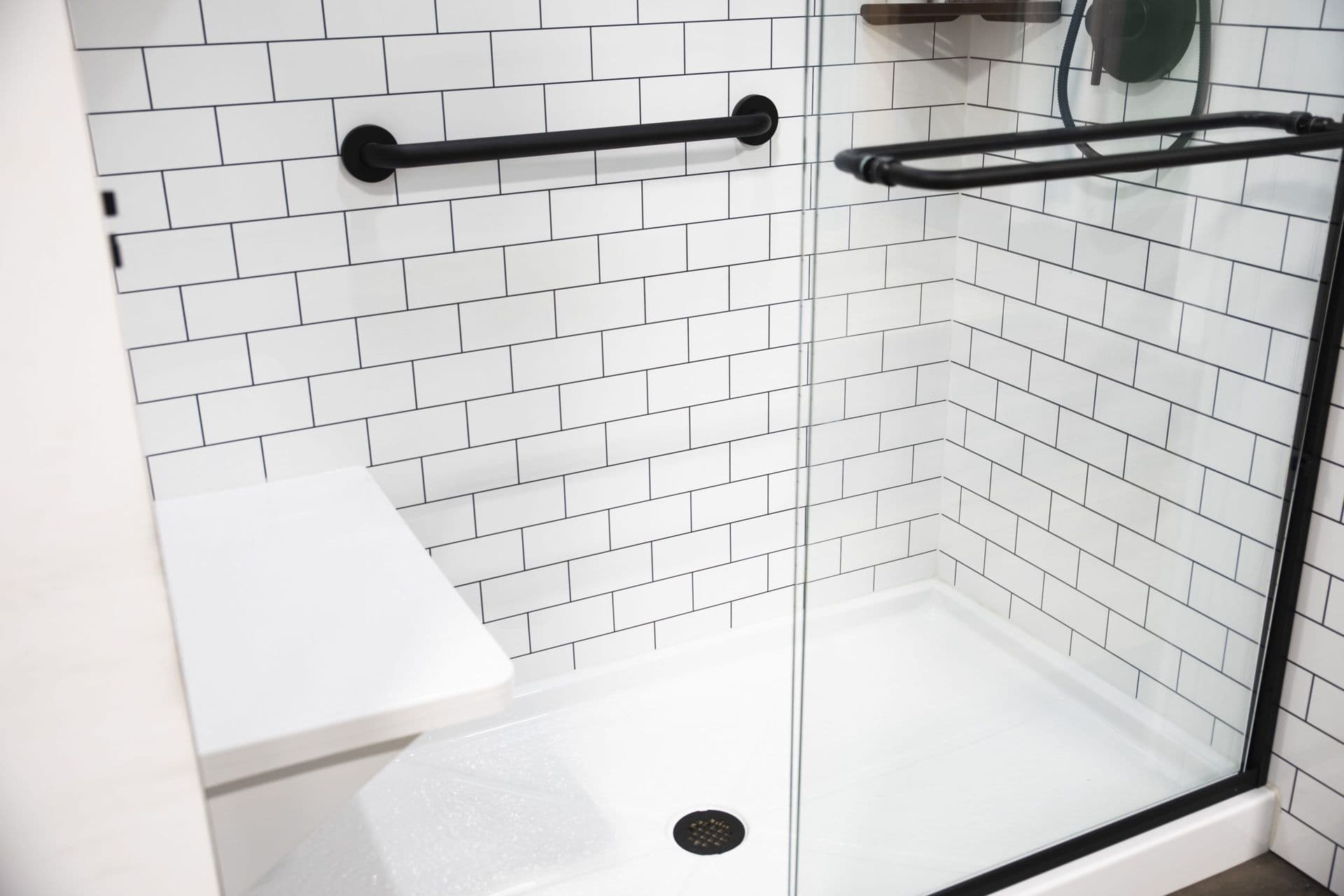 White Tile Shower